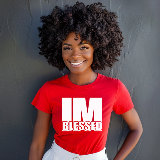 I'm Blessed T-Shirt, Red Shirt