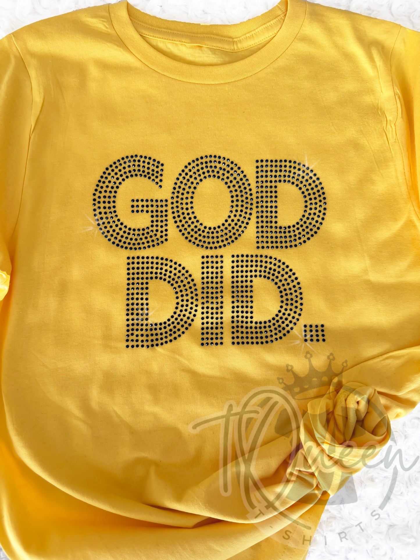 God Did Black Rhinestone T-Shirt , Christian Apparel, Christian Faith Shirt, Faith Shirt