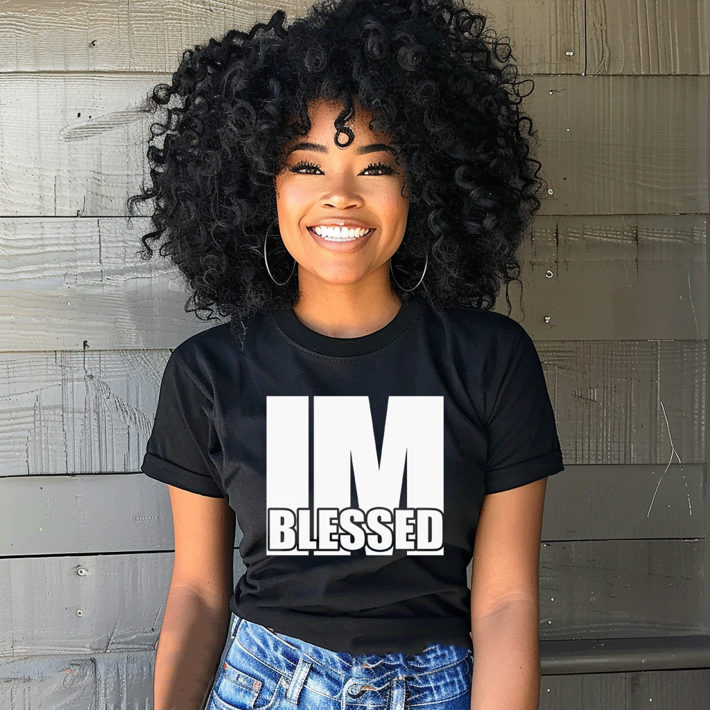 I'm Blessed T-Shirt, Black Shirt