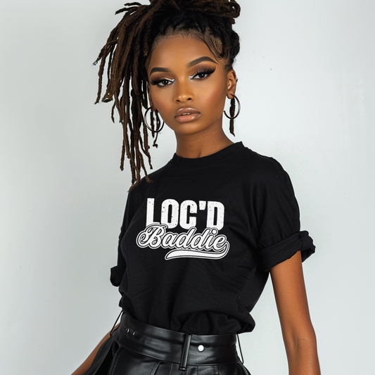 Loc'd Baddie Black Shirt