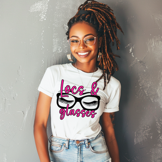 Locs & Glasses Tee